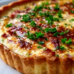 Authentische Quiche Lorraine mit Rindfleisch – Einfach & Cremig