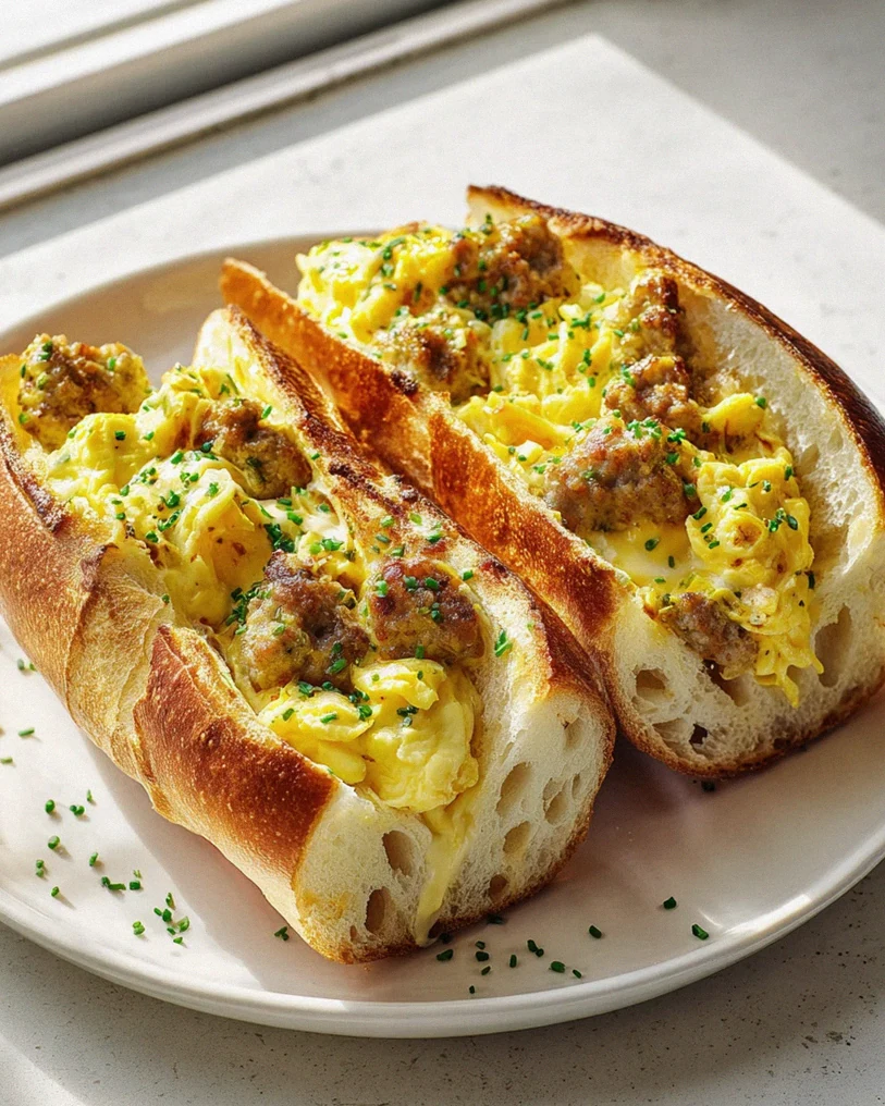 Baguette Boote: Ei, Rindswurst – Dein perfektes Frühstück!
