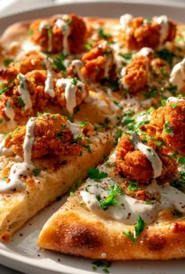 Buttermilch-Hähnchen Flatbread-Pizza