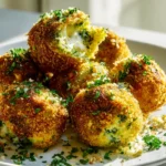 Cremige Brokkoli Käse Bällchen mit zarter Frischkäsefüllung