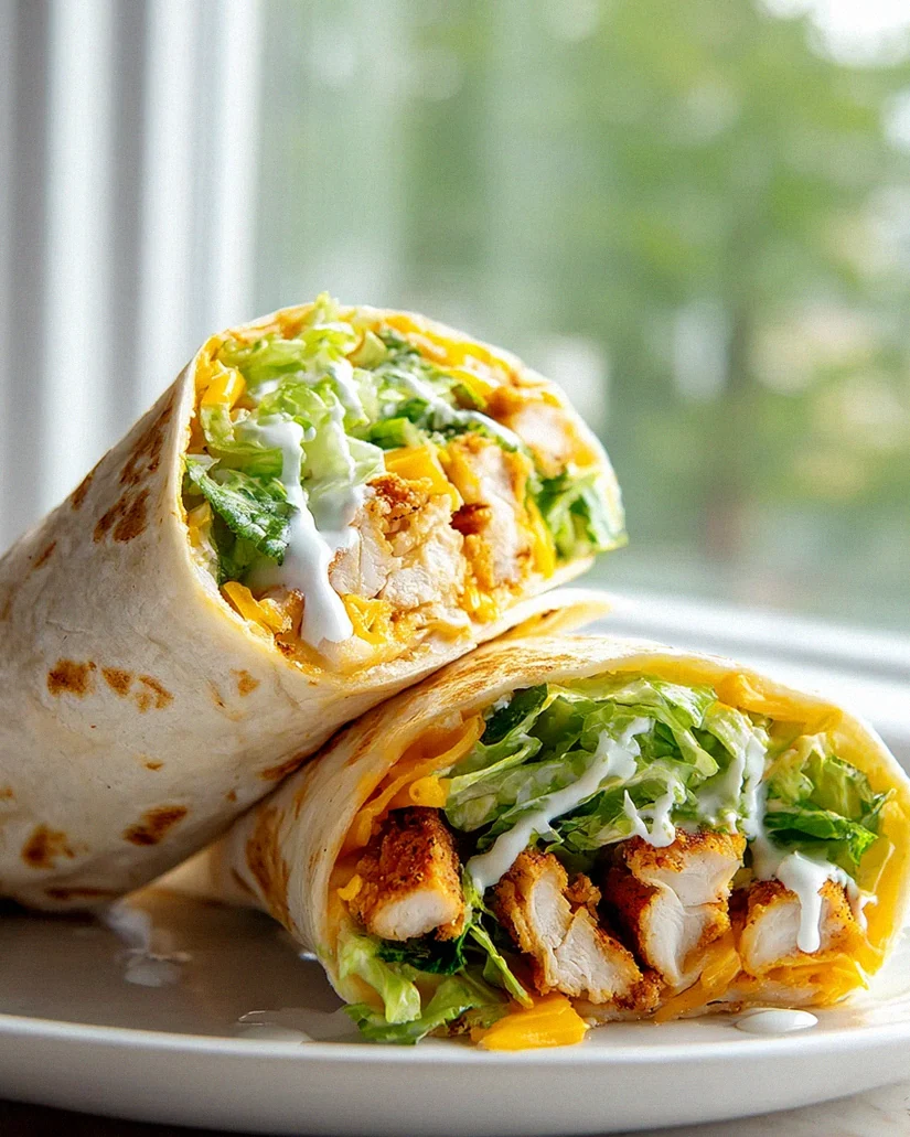 Crispy Chicken Ranch Wrap – Knusprig & unwiderstehlich!