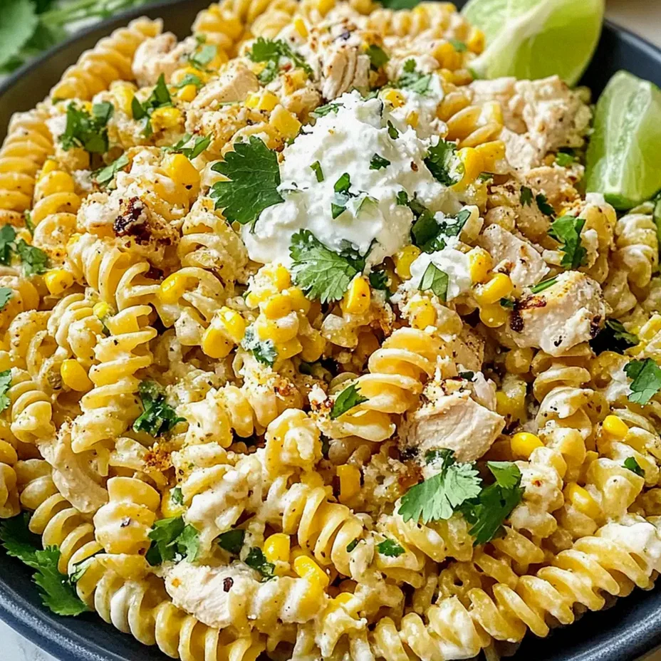 Elote Nudelsalat mit griechischem Joghurt genießen – Schritt 1