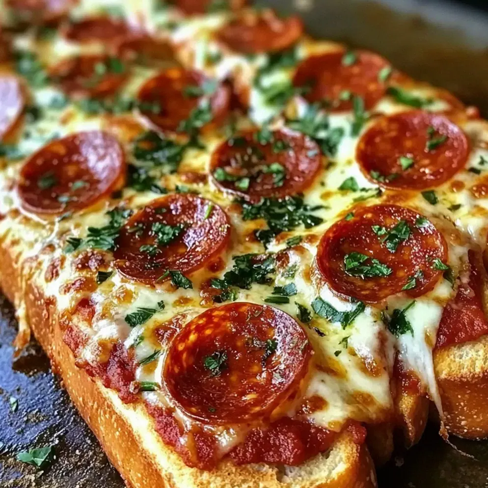Französische Brotpizza mit knuspriger Baguettebasis – Schritt 2