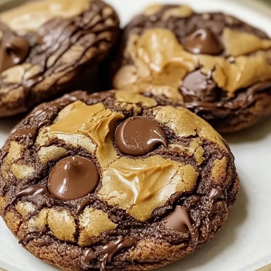 Fudgy Brownie-Kekse mit Erdnussbutter – Schritt 1
