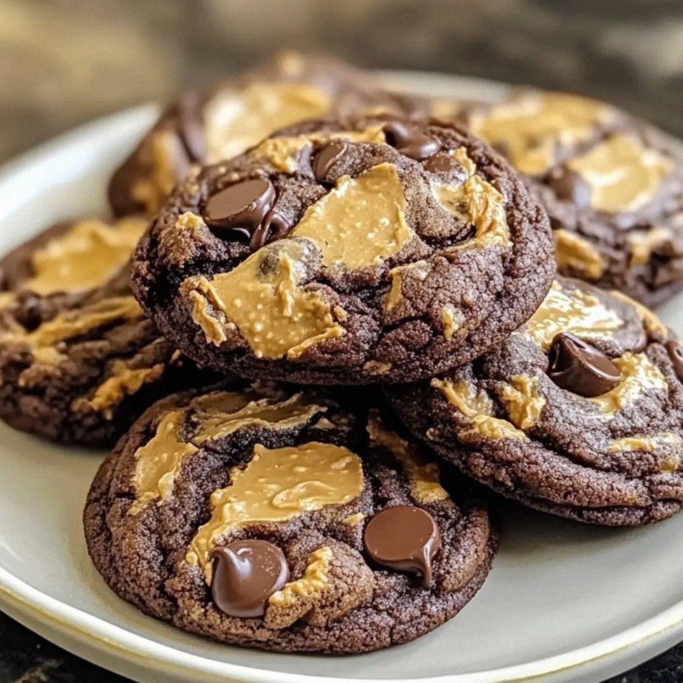 Fudgy Brownie-Kekse mit Erdnussbutter – Schritt 2