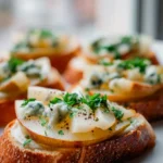 Gorgonzola Birnen Bruschetta: Einfach & unwiderstehlich