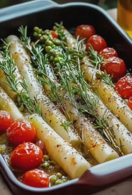 Grüner Spargel im Ofen zubereiten einfach und schnell