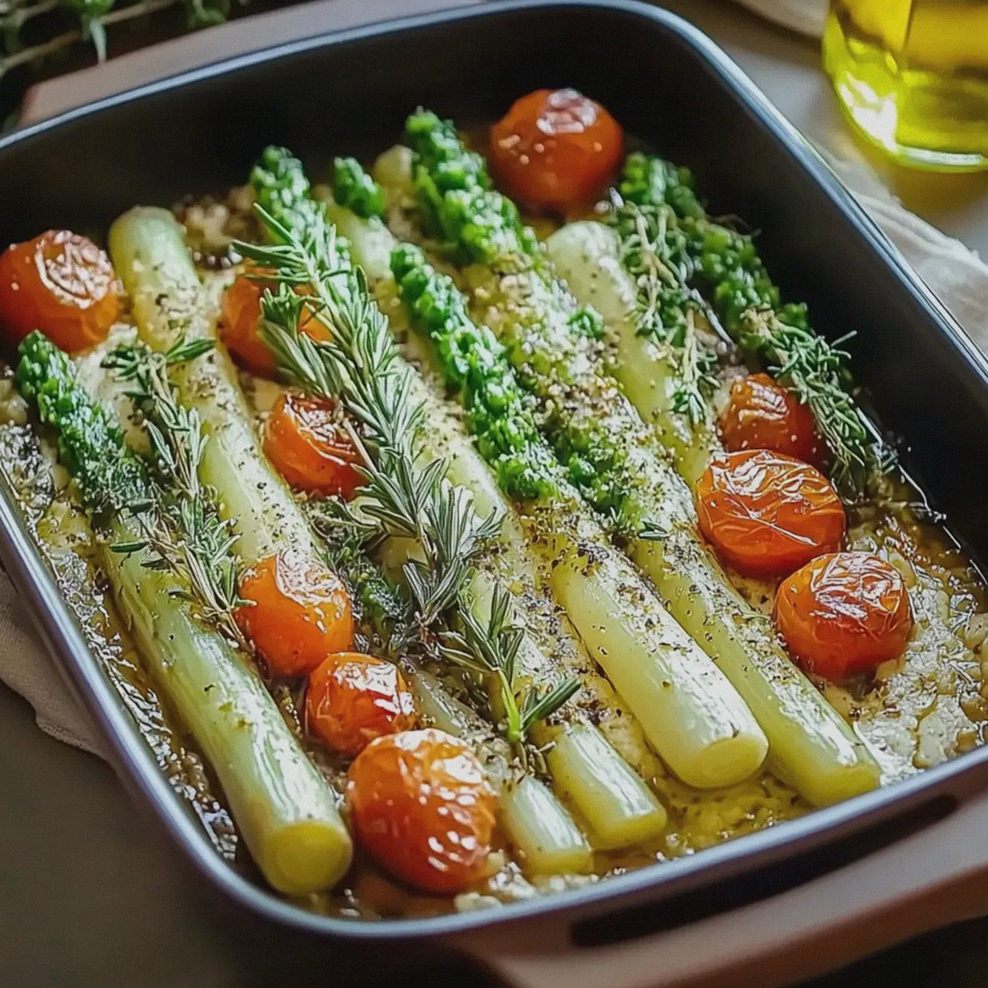 Grüner Spargel im Ofen zubereiten einfach und schnell – Schritt 1