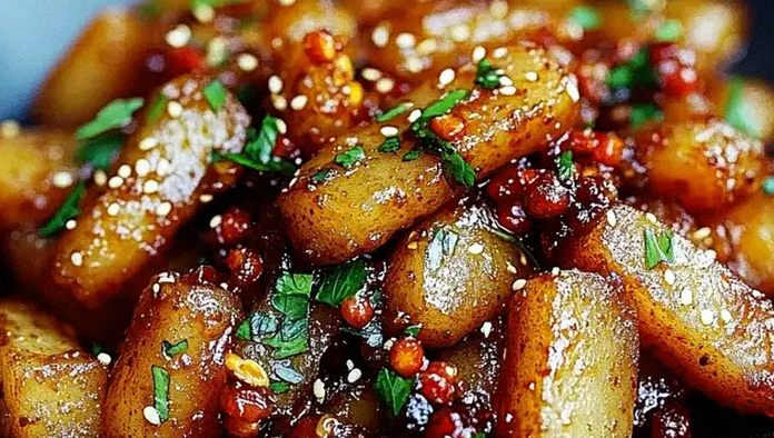 Honig Chili Kartoffeln knusprig zubereiten
