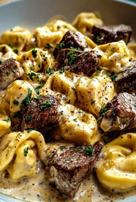 Knoblauch-Steak Tortellini: Cremiges Fest mit Creamhouse Soße