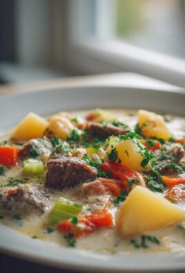 Köstlicher Rinder-Eintopf: Kartoffeln, Würstchen, schnell!
