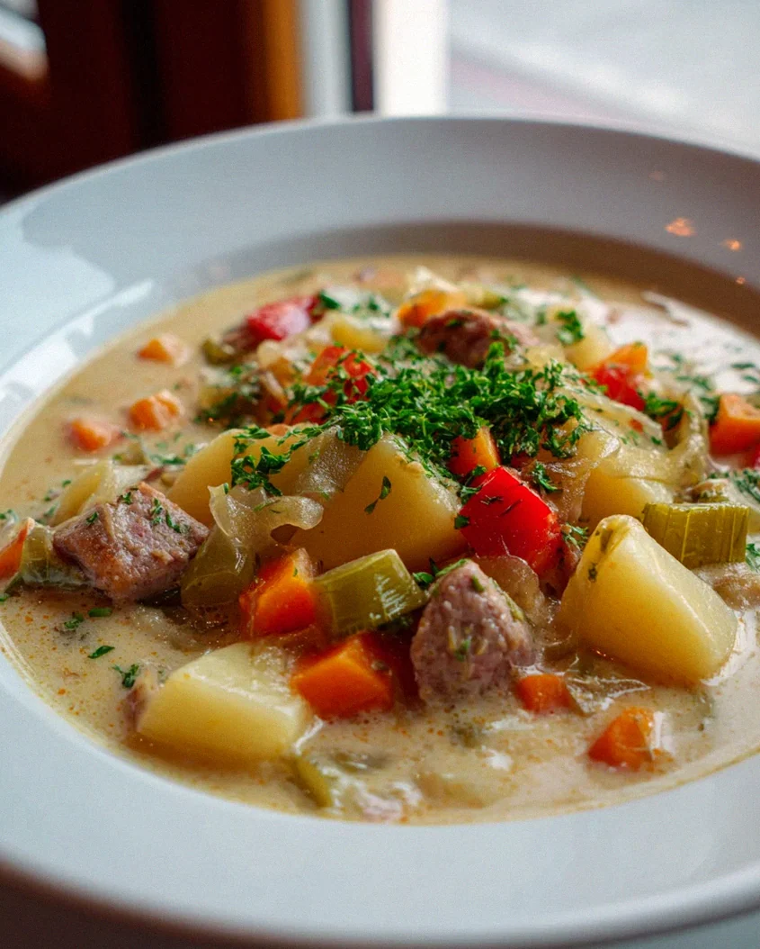 Köstlicher Rinder-Eintopf: Kartoffeln, Würstchen, schnell! – Schritt 2