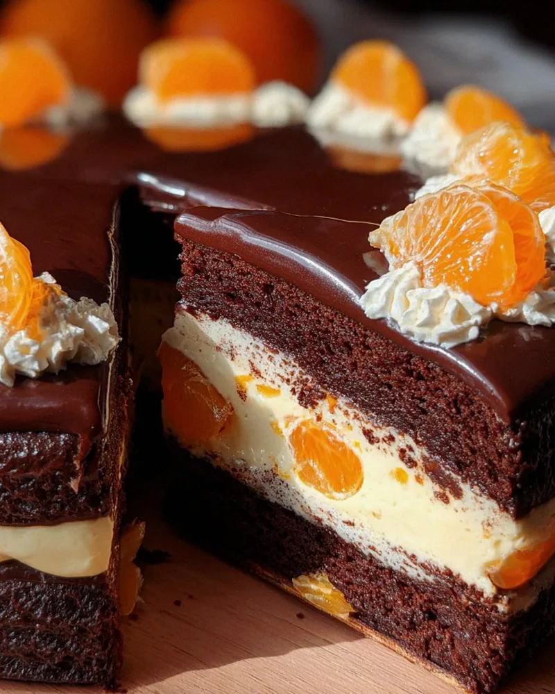 Lebkuchen-Torte mit Paradiescreme und Mandarinen – Schritt 2