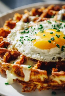 Lecker: Ei & Käse Hash Brown Waffeln – Perfektes Frühstück!