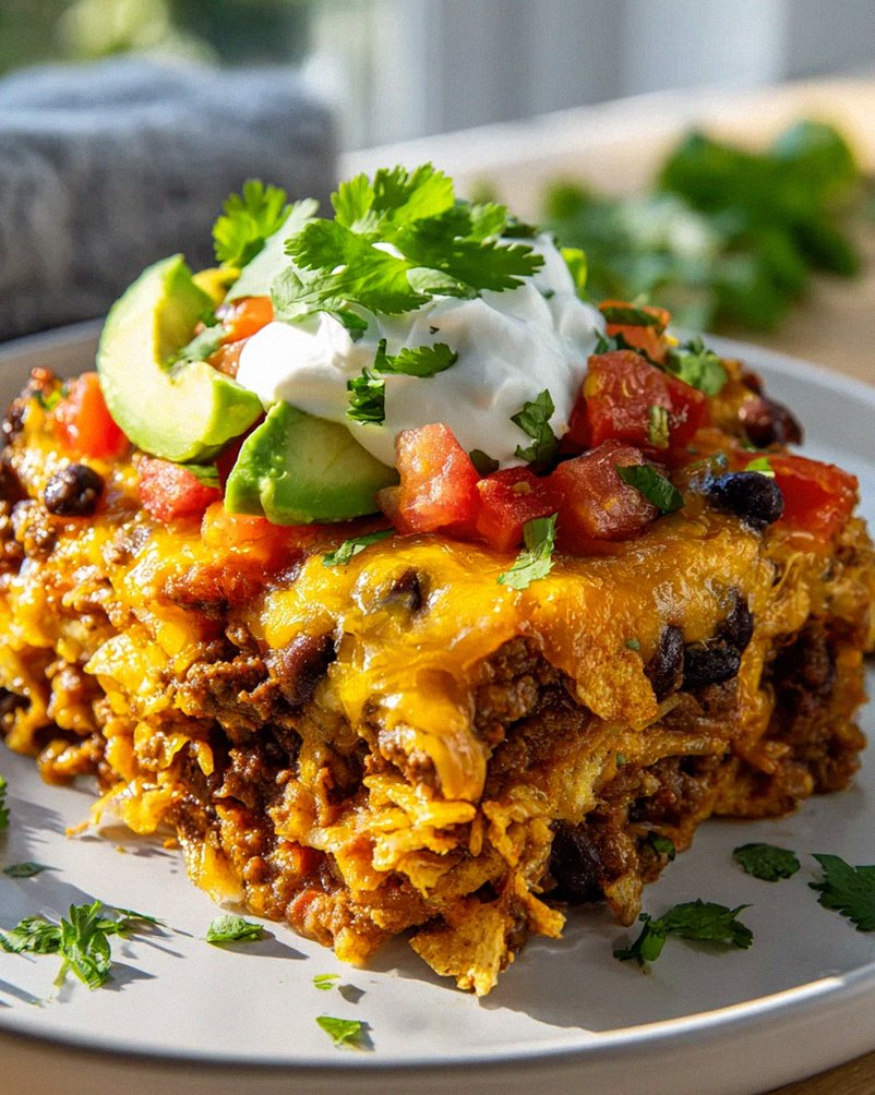 Leckerer Taco Auflauf mit Rinderhackfleisch – Schnell & einfach!