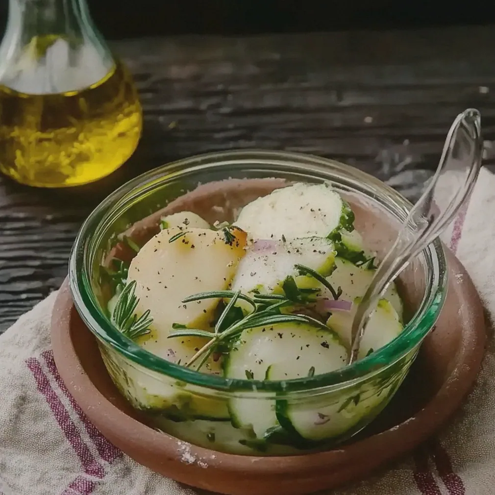 Mairübchensalat mit Gurke für frische Sommergerichte