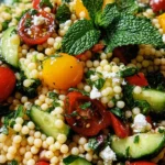 Mediterraner Israelischer Couscous Salat