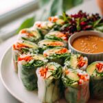 Reispapier Frühlingsrollen – Sushi-Style Rolle einfach & lecker