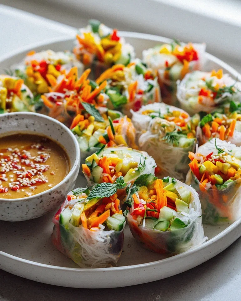 Reispapier Frühlingsrollen – Sushi-Style Rolle einfach & lecker – Schritt 2