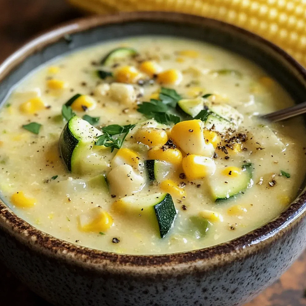 Sommer-Mais- und Zucchini-Cremesuppe für Genießer – Schritt 1