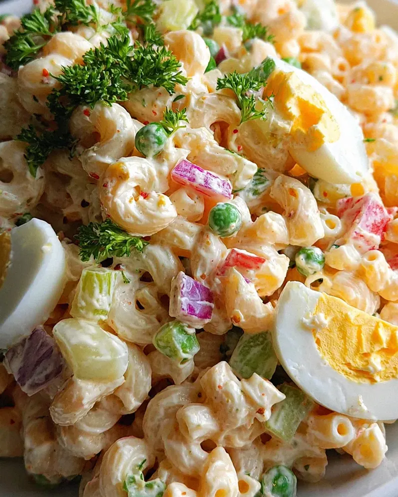 Teufelsei-Makkaroni-Salat