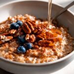 Warmes Maple Pecan Oatmeal: Gemütliche Haferflocken-Bowl