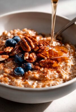 Warmes Maple Pecan Oatmeal: Gemütliche Haferflocken-Bowl