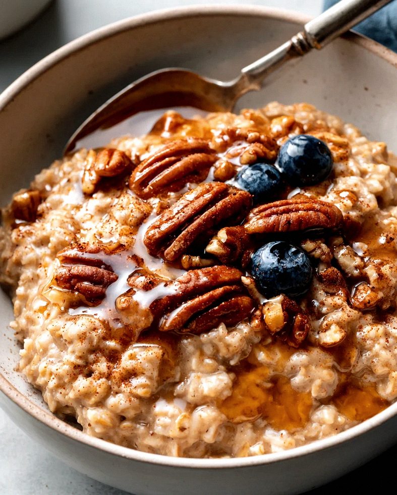 Warmes Maple Pecan Oatmeal: Gemütliche Haferflocken-Bowl – Schritt 2